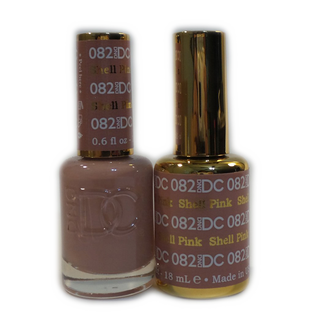 DC Nail Lacquer And Gel Polish, DC 082, Shell Pink, 0.6oz MY0926