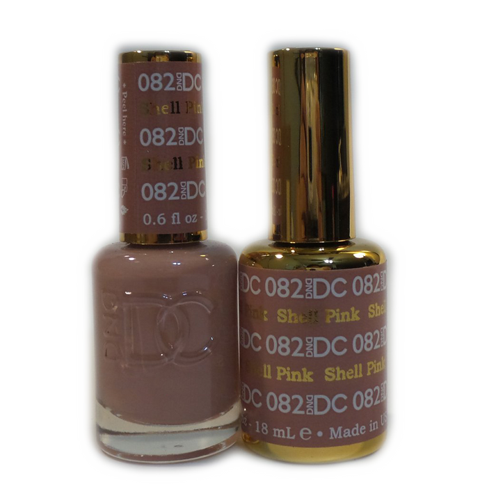DC Nail Lacquer And Gel Polish, DC 082, Shell Pink, 0.6oz MY0926