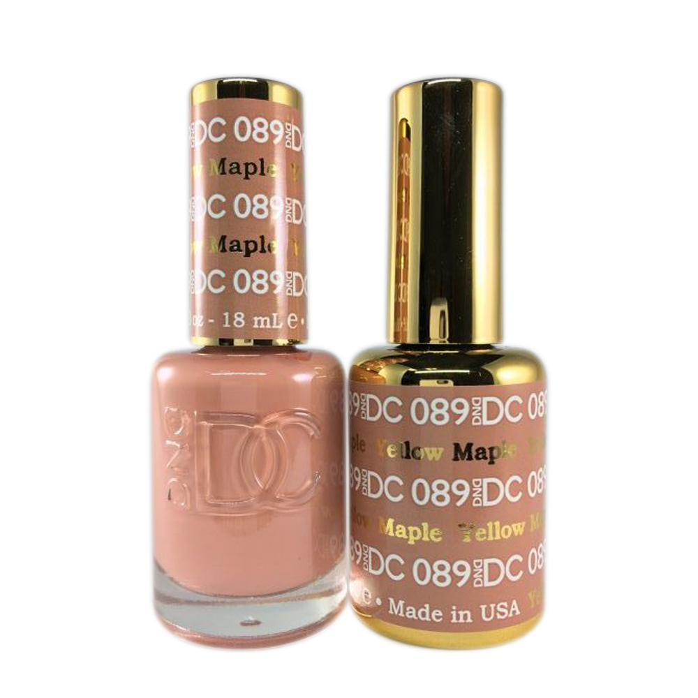 DC Nail Lacquer And Gel Polish, DC 089, Yellow Maple, 0.6oz MY0926