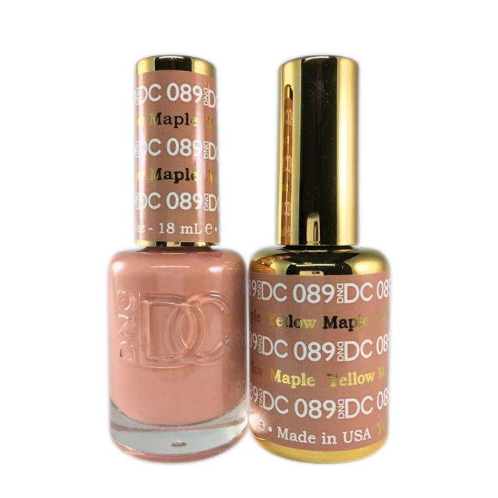 DC Nail Lacquer And Gel Polish, DC 089, Yellow Maple, 0.6oz MY0926