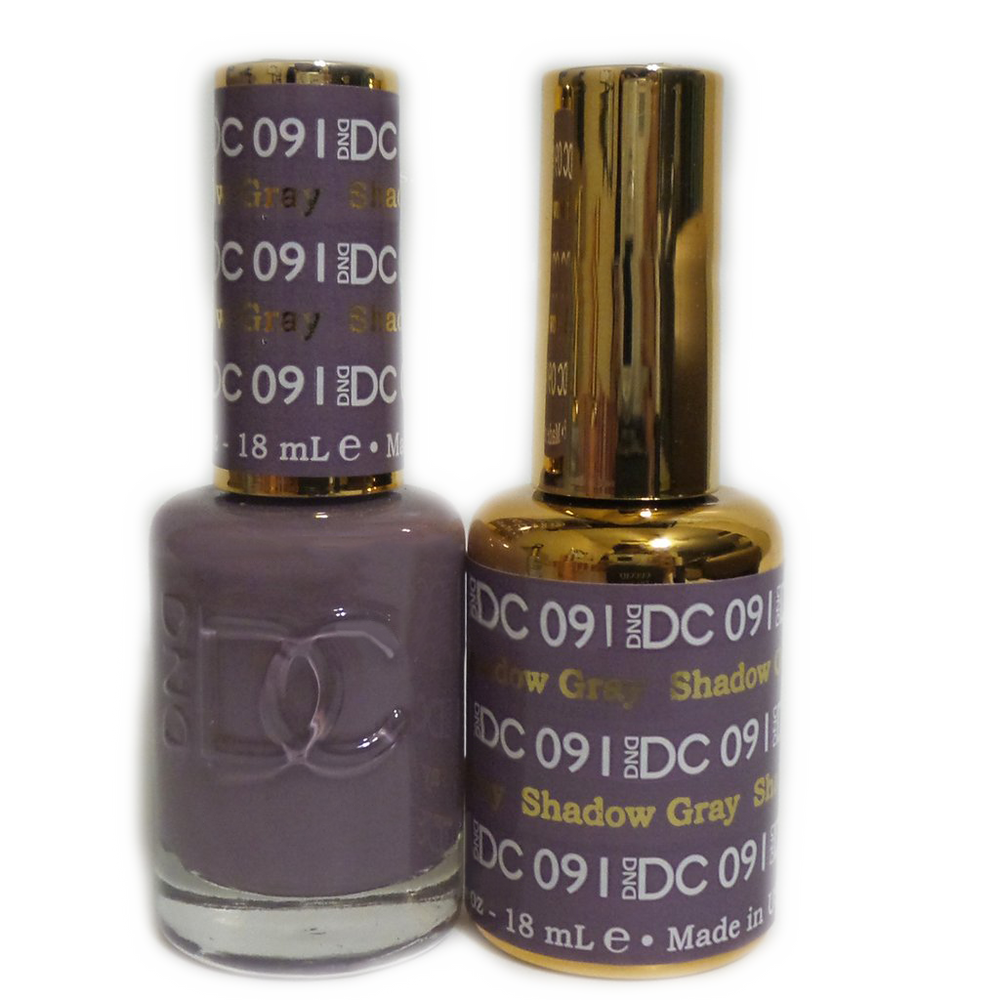 DC Nail Lacquer And Gel Polish, DC 091, Shadow Gray, 0.6oz MY0926