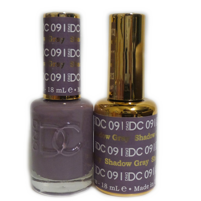 DC Nail Lacquer And Gel Polish, DC 091, Shadow Gray, 0.6oz MY0926