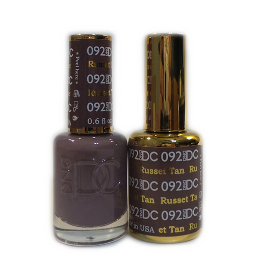DC Nail Lacquer And Gel Polish, DC 092, Russet Tan, 0.6oz MY0926