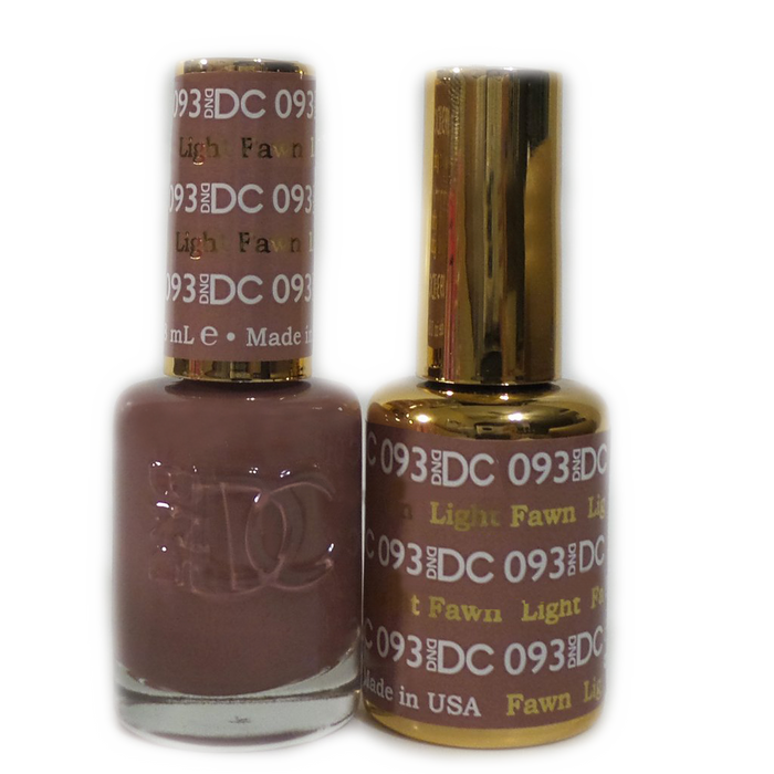 DC Nail Lacquer And Gel Polish, DC 093, Light Fawn, 0.6oz MY0926