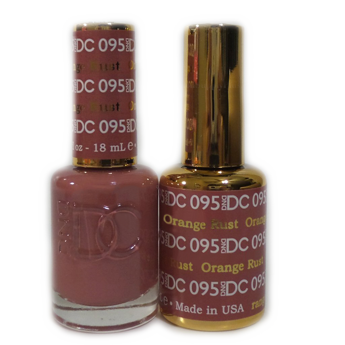 DC Nail Lacquer And Gel Polish, DC 095, Orange Rust, 0.6oz MY0926
