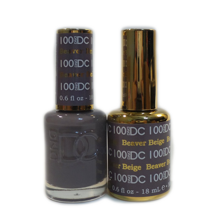 DC Nail Lacquer And Gel Polish, DC 100, Beaver Beige, 0.6oz MY0926