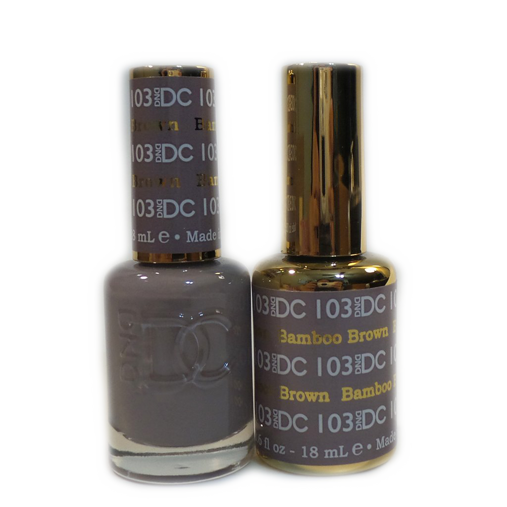 DC Nail Lacquer And Gel Polish, DC 103, Bamboo Brown, 0.6oz MY0926