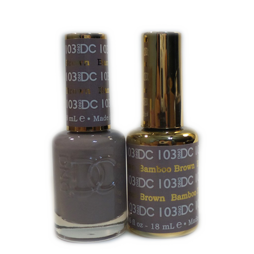 DC Nail Lacquer And Gel Polish, DC 103, Bamboo Brown, 0.6oz MY0926