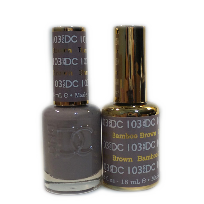 DC Nail Lacquer And Gel Polish, DC 103, Bamboo Brown, 0.6oz MY0926
