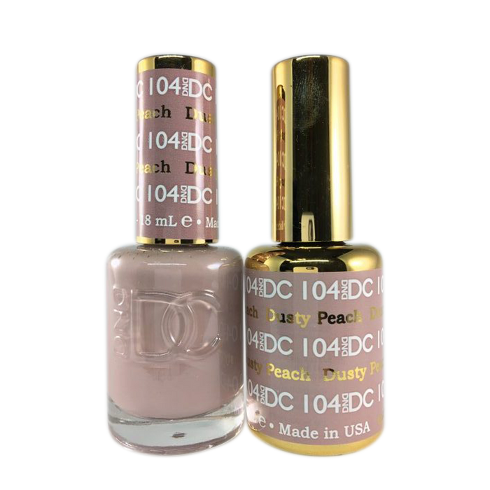 DC Nail Lacquer And Gel Polish, DC 104, Dusty Peach, 0.6oz MY0926