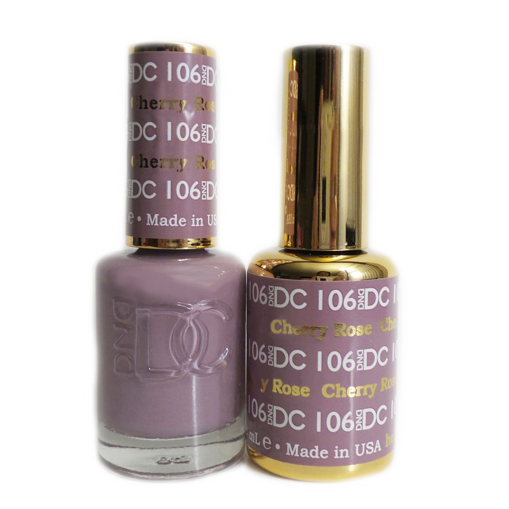 DC Nail Lacquer And Gel Polish, DC 106, Cherry Rose, 0.6oz MY0926