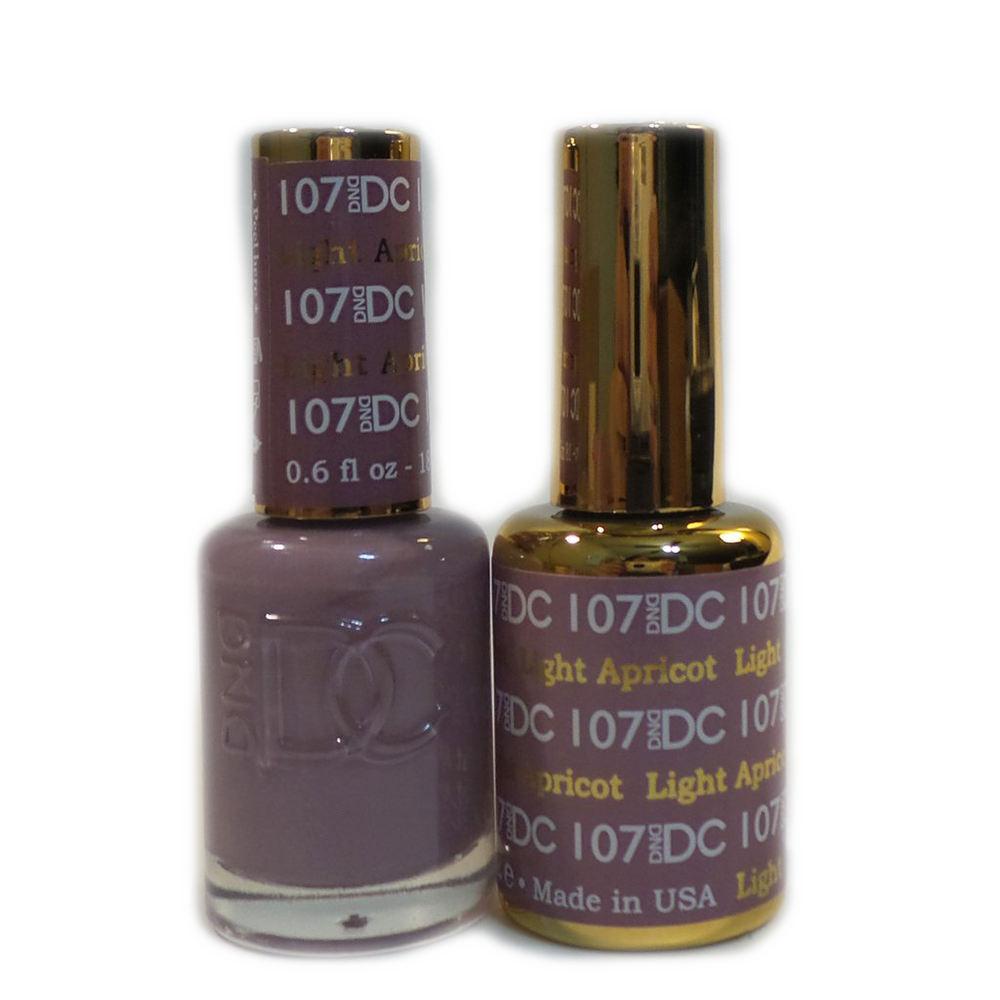 DC Nail Lacquer And Gel Polish, DC 107, Light Apricot, 0.6oz MY0926