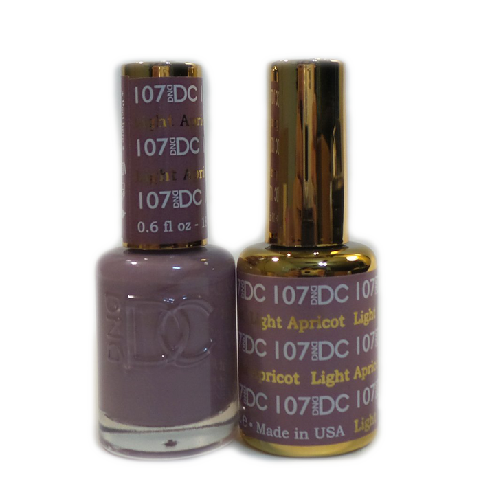 DC Nail Lacquer And Gel Polish, DC 107, Light Apricot, 0.6oz MY0926