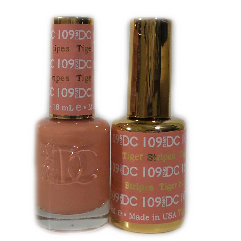 DC Nail Lacquer And Gel Polish, DC 109, Tiger Stripes, 0.6oz MY0926