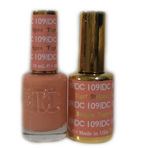 DC Nail Lacquer And Gel Polish, DC 109, Tiger Stripes, 0.6oz MY0926