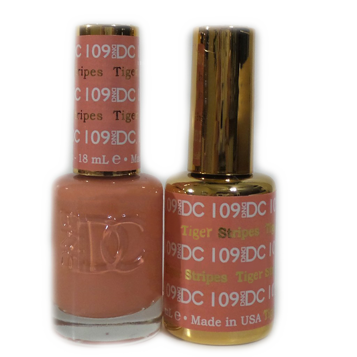 DC Nail Lacquer And Gel Polish, DC 109, Tiger Stripes, 0.6oz MY0926