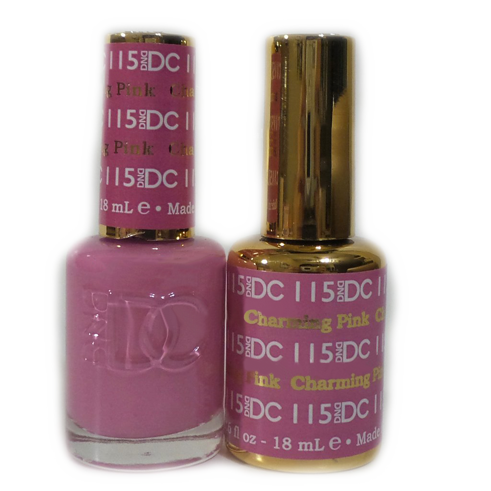 DC Nail Lacquer And Gel Polish, DC 115, Charming Pink, 0.6oz MY0926