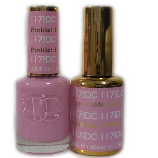 DC Nail Lacquer And Gel Polish, DC 117, Pinklet Lady, 0.6oz MY0926