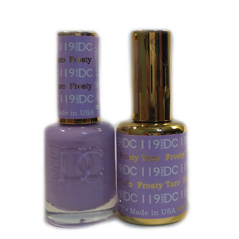 DC Nail Lacquer And Gel Polish, DC 119, Frosty Taro, 0.6oz MY0926