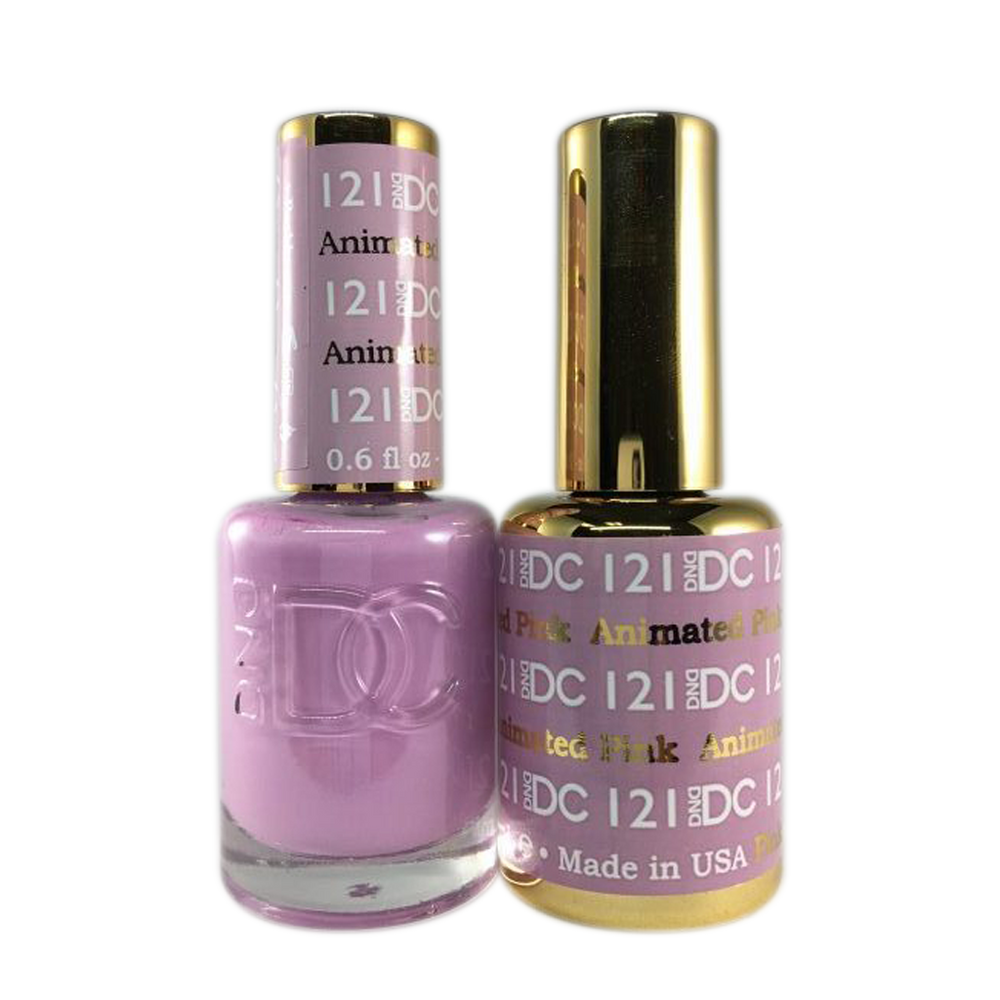 DC Nail Lacquer And Gel Polish, DC 121, Animated Pink, 0.6oz MY0926