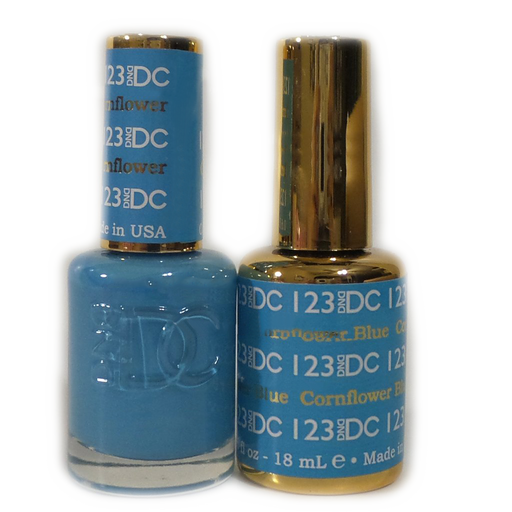 DC Nail Lacquer And Gel Polish, DC 123, Cornflower Blue, 0.6oz MY0926