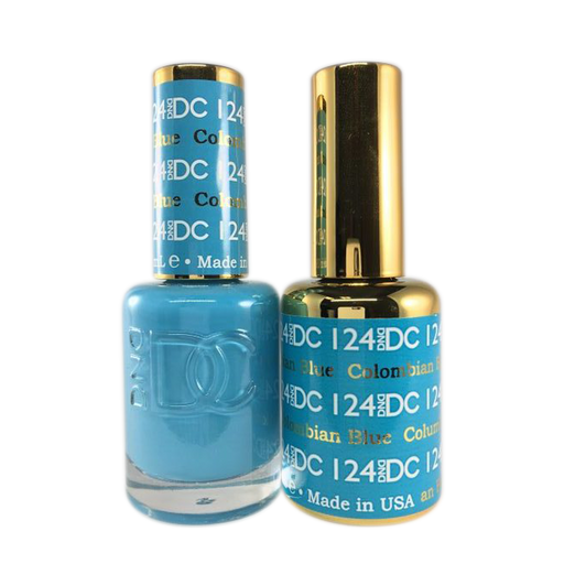 DC Nail Lacquer And Gel Polish, DC 124, Columbian Blue, 0.6oz MY0926