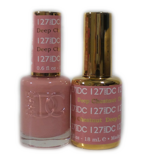 DC Nail Lacquer And Gel Polish, DC 127, Deep Chestnut, 0.6oz MY0926