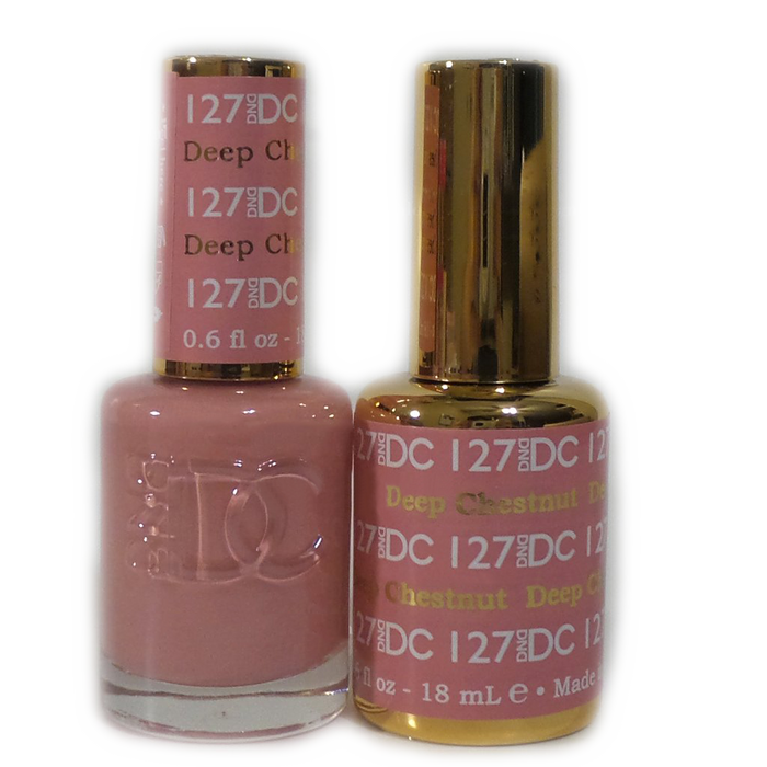 DC Nail Lacquer And Gel Polish, DC 127, Deep Chestnut, 0.6oz MY0926