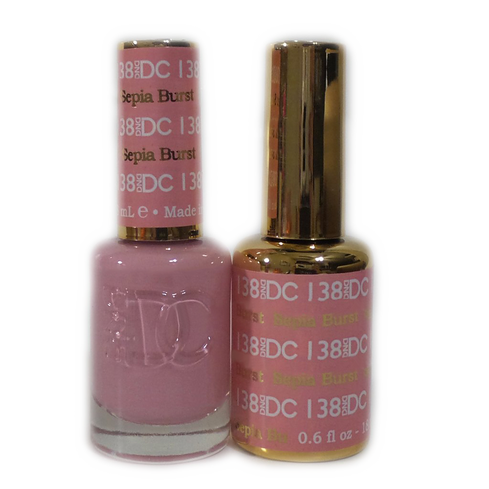 DC Nail Lacquer And Gel Polish, DC 138, Sepia Burst, 0.6oz MY0926