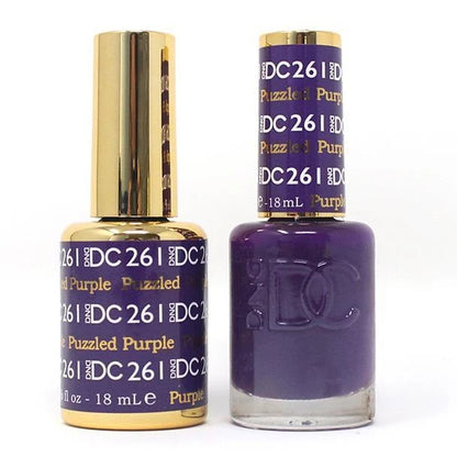 DC Nail Lacquer And Gel Polish, DC 261, Puzzled Purple, 0.6oz MY0926