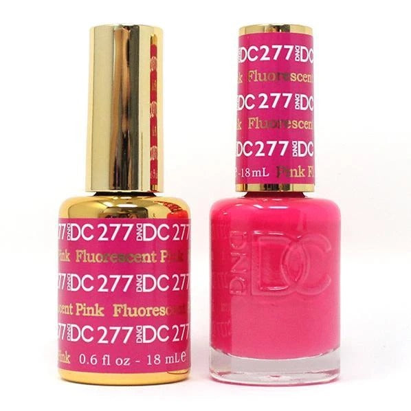 DC Nail Lacquer And Gel Polish, DC 277, Fluorescent Pink, 0.6oz MY0926