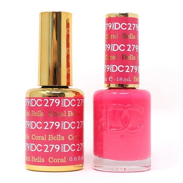 DC Nail Lacquer And Gel Polish, DC 279, Coral Bells, 0.6oz MY0926