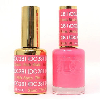 DC Nail Lacquer And Gel Polish, DC 281, Pink Stain, 0.6oz MY0926