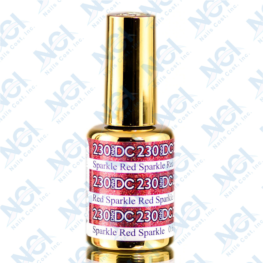 DC Gel Mermaid Collection, 230, Sparkle Red, 0.6oz