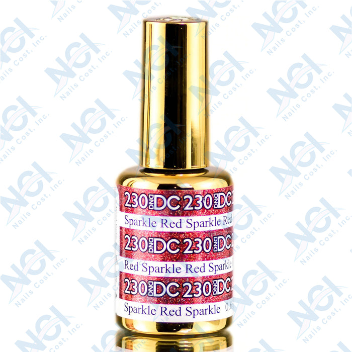 DC Gel Mermaid Collection, 230, Sparkle Red, 0.6oz