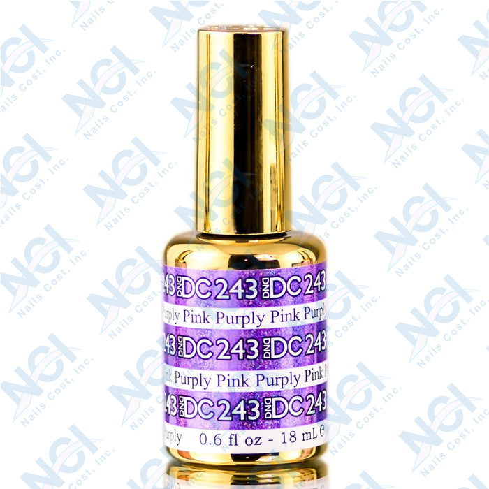 DC Gel Mermaid Collection, 243, Purply Pink, 0.6oz
