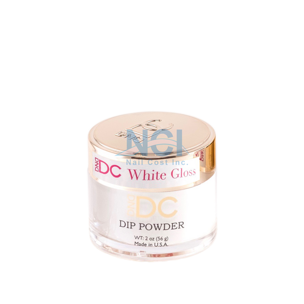DC Dipping Powder, Pink & White Collection, WHITE GLOSS, 1.6oz OK1207