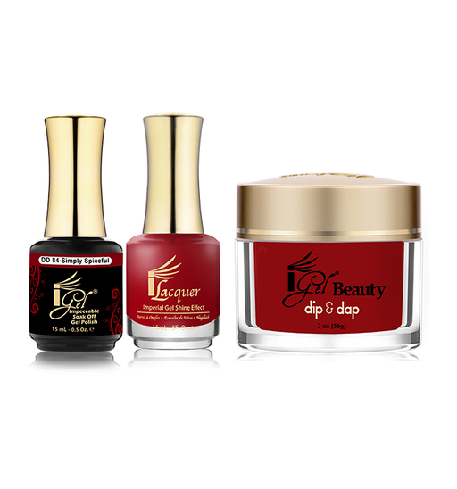 iGel 3in1 Dipping Powder + Gel Polish + Nail Lacquer, DD084, Simply Spiceful OK0523VD