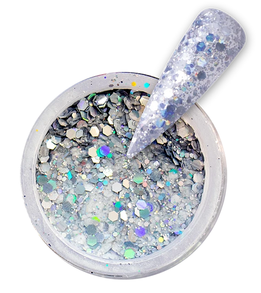 iGel Acrylic/Dipping Powder, Diamond Glitter Collection, DG02, Diamond Cut, 2oz