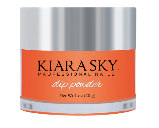 Kiara Sky Dipping Powder, Glow In The Dark Collection, DG104, Peach Cobbler, 1oz OK1028LK