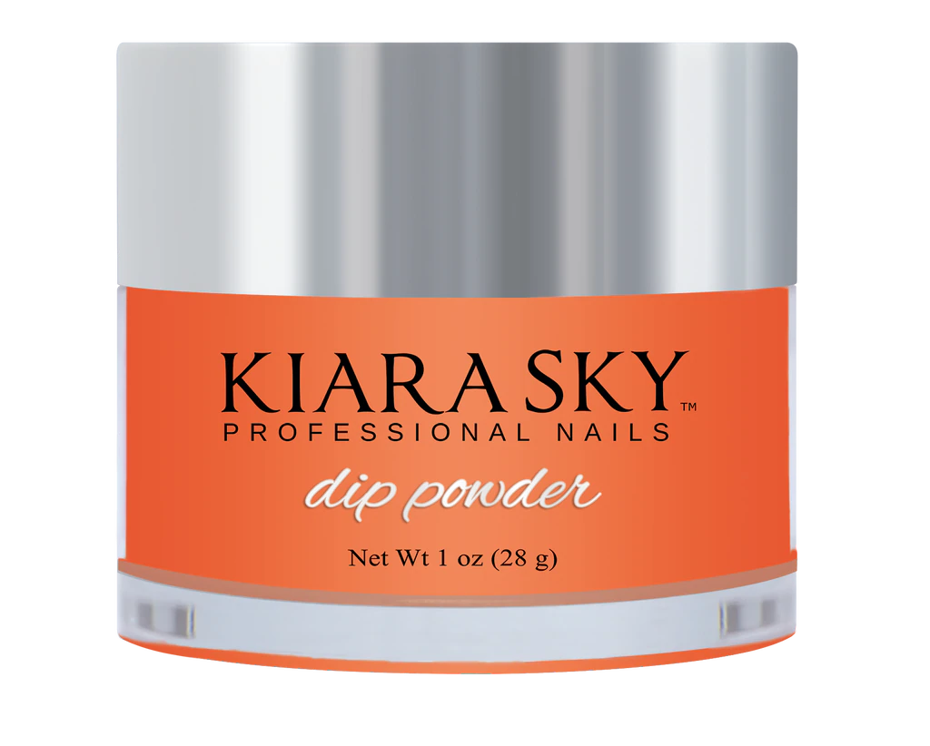 Kiara Sky Dipping Powder, Glow In The Dark Collection, DG104, Peach Cobbler, 1oz OK1028LK