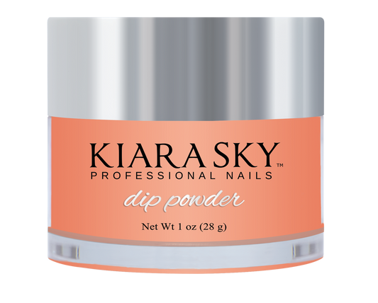 Kiara Sky Dipping Powder, Glow In The Dark Collection, DG105, Cream-Sicle, 1oz OK1028LK