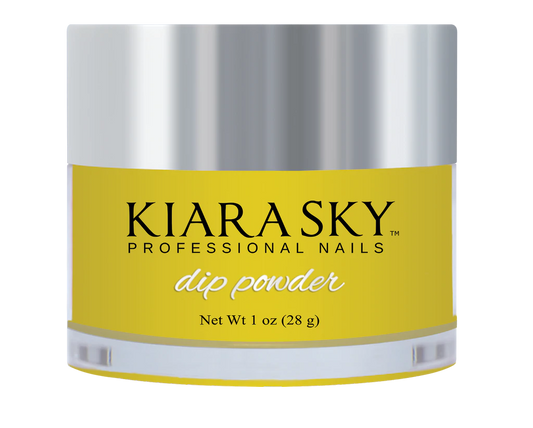 Kiara Sky Dipping Powder, Glow In The Dark Collection, DG111, Marigold, 1oz OK1028LK