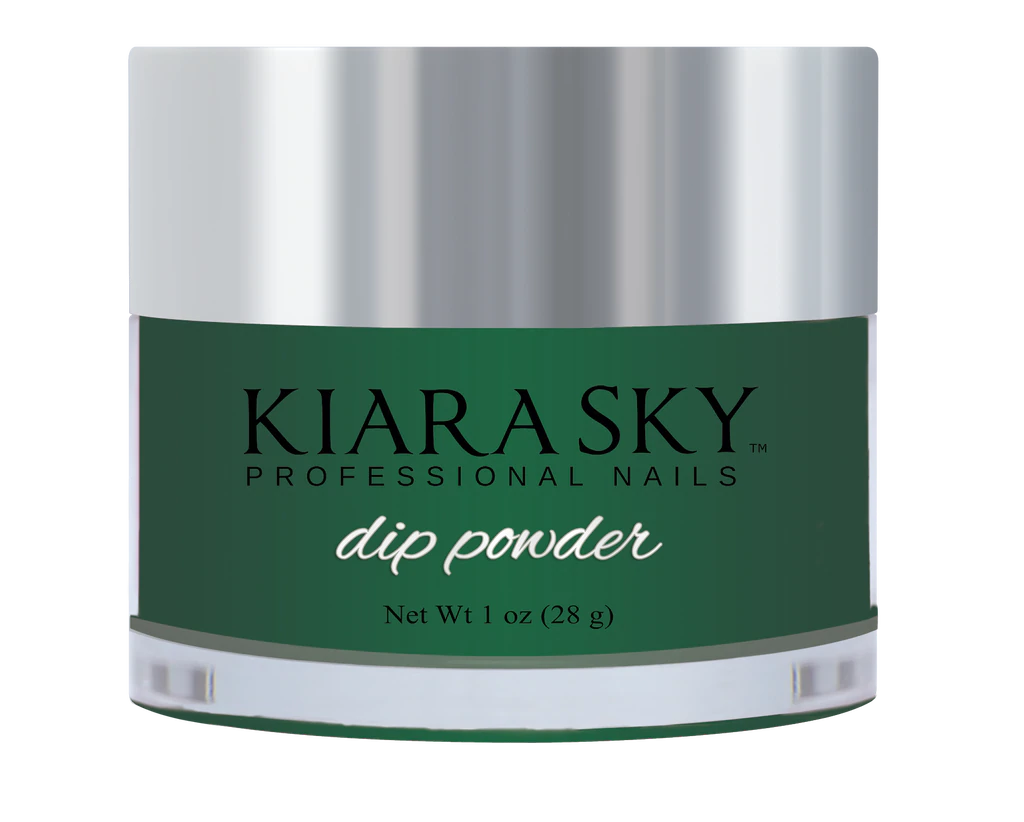 Kiara Sky Dipping Powder, Glow In The Dark Collection, DG115, Teal Heart, 1oz OK1028LK