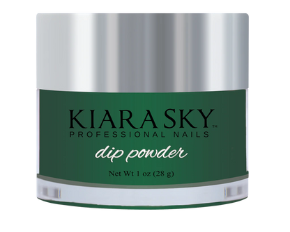 Kiara Sky Dipping Powder, Glow In The Dark Collection, DG115, Teal Heart, 1oz OK1028LK