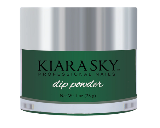 Kiara Sky Dipping Powder, Glow In The Dark Collection, DG115, Teal Heart, 1oz OK1028LK