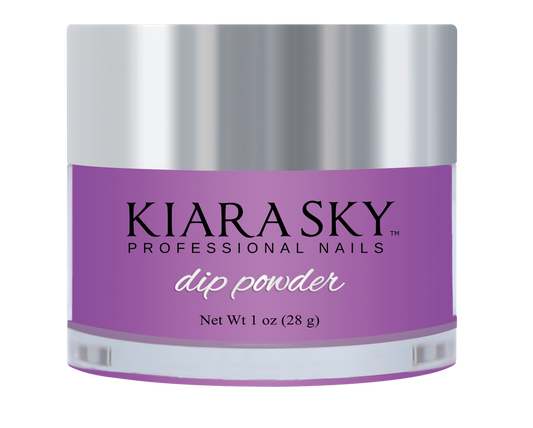 Kiara Sky Dipping Powder, Glow In The Dark Collection, DG121, Lilac Lillies, 1oz OK1028LK