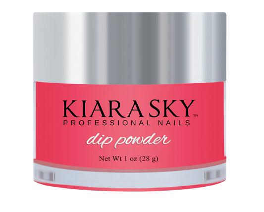 Kiara Sky Dipping Powder, Glow In The Dark Collection, DG126, Pink Peonies, 1oz OK1028LK