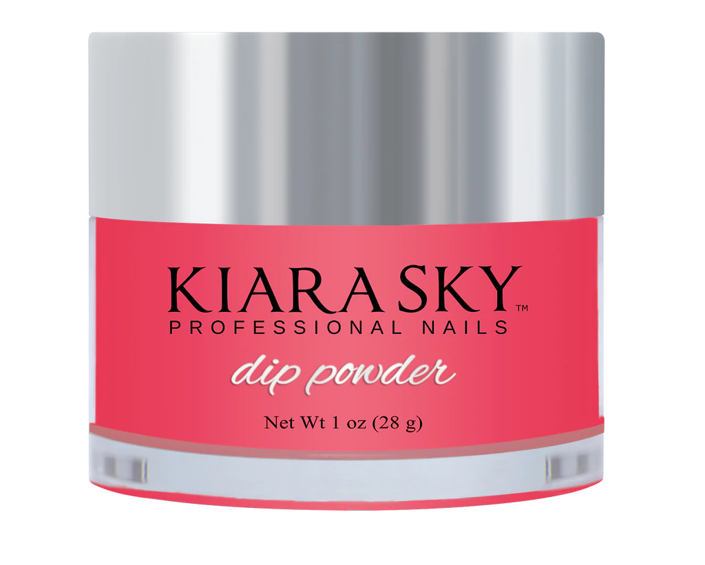 Kiara Sky Dipping Powder, Glow In The Dark Collection, DG126, Pink Peonies, 1oz OK1028LK