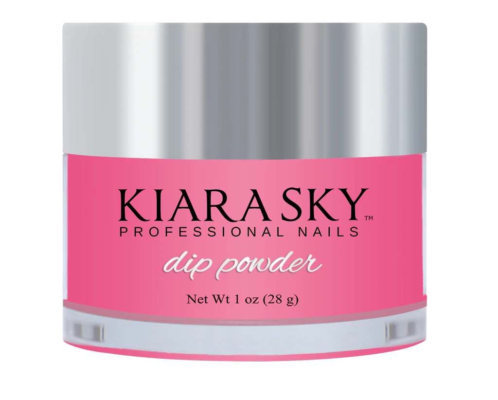 Kiara Sky Dipping Powder, Glow In The Dark Collection, DG128, Flamin-Glo, 1oz OK1028LK